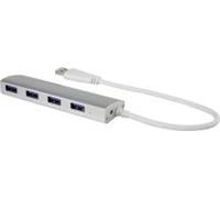 Renkforce 4 Port USB 3.2 Gen 1-Hub (USB 3.0) Aluminium