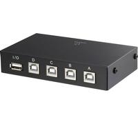 Renkforce 4 ports Switch USB 2.0 noir