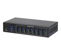 Renkforce Hub USB 7 ports – pour applications industrielles, montage mural – Noir