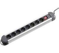 Renkforce 815A-CMB Multiprise avec interrupteur 8x noir, argent contact de protection 1 pce