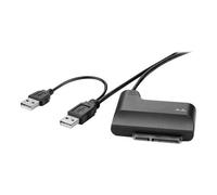 Renkforce - Adaptateur ATA - combo SATA (M) pour USB (M) - 33 cm - rond, alimentation USB - noir