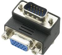 renkforce Adaptateur VGA [1x VGA mâle <=> 1x VGA femelle] coudé à 90° 0 m Noir renkforce