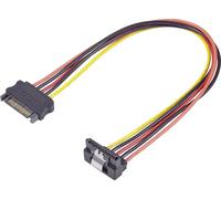 Renkforce alimentation Rallonge [1x Alimentation SATA mâle 15 pôles - 1x Alimentation SATA femelle 15 pôles] 0.30 m noir, rouge