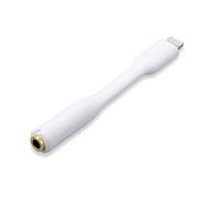 Renkforce Apple iPad/iPhone/iPod Câble adaptateur [1x Dock mâle Lightning - 1x Jack femelle 3.5 mm contact or] 0.84 m blanc
