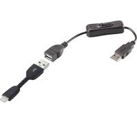 Renkforce Apple iPad/iPhone/iPod Câble de raccordement [1x USB 2.0 type A mâle - 1x Dock mâle Lightning] 0.30 m noir