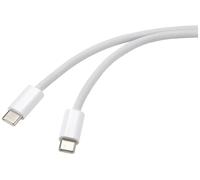 Renkforce Apple iPad/iPhone/iPod Câble de raccordement [1x USB-C® mâle - 1x USB-C® mâle] 1.00 m blanc