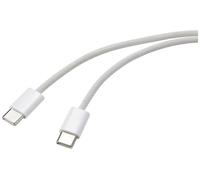Renkforce Apple iPad/iPhone/iPod Câble de raccordement [1x USB-C® mâle - 1x USB-C® mâle] 3.00 m blanc