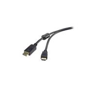 renkforce - Câble adaptateur - DisplayPort mâle pour HDMI mâle - 1.8 m - double blindage - noir - moulé
