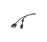 Renkforce - Câble adaptateur - liaison double - DisplayPort (P) pour DVI-D (P) - DisplayPort 1.2 - 1.8 m - noir