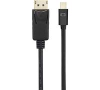 Câble adaptateur Renkforce Mini-Display / DisplayPort Fiche mâle Mini DisplayPort, Fiche mâle DisplayPort 0.50 m noir RF-4538170