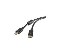 Renkforce - Câble DisplayPort - DisplayPort (P) pour DisplayPort (P) - 3 m - moulé, support 4K - noir