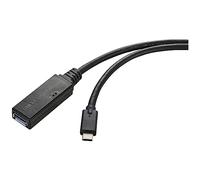 Renkforce Câble USB 3.2 Gen1 (USB 3.0 / USB 3.1 Gen1) USB-C® Mâle, USB-A Femelle 5.00 m Noir Actif avec Signal V