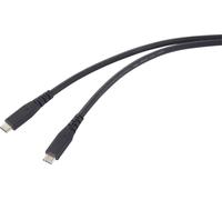 Renkforce Câble USB-C USB4™ USB-C® 1.00 m noir gaine TPE RF-6662040
