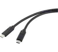 Renkforce Câble USB-C USB4™ USB-C® mâle, USB-C® mâle 1.00 m noir blindage double RF-5241746