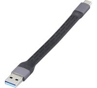 Renkforce Câble USB USB 2.0 0.15 m noir flexible, avec LED RF-6738048