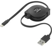 Renkforce Câble USB USB 2.0 USB-A mâle, Connecteur Lightning 0.80 m noir RF-4352330