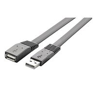 Renkforce Câble USB USB 2.0 USB-A mâle, USB-A femelle 1.00 m noir très flexible RF-4087404