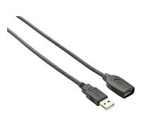 Renkforce Câble USB USB 2.0 USB-A mâle, USB-A Femelle 10.00 m Noir Contacts dorés RF-4096104