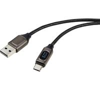Renkforce Câble USB USB 2.0 USB-A mâle, USB-C® mâle 0.50 m argent (métallisé) RF-6249500