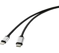 Renkforce Câble USB USB 2.0 USB-C® mâle, Connecteur Lightning 1.00 m noir RF-4353446