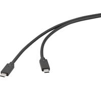 Renkforce Câble USB USB 3.2 Gen2x2 USB-C® mâle 1.00 m noir torsadé par paire RF-6830468