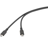 Renkforce Câble USB USB4™ USB-C® mâle 1.00 m noir RF-6830438