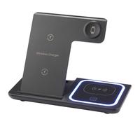 Renkforce Chargeur à induction 15 W RF-QiWC3in1-01 RF-5780662 Sorties raccordement magnétique noir
