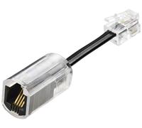 Renkforce dérouleur de câble Adaptateur [1x RJ10 mâle 4P4C - 1x RJ10 femelle 4P4C] 3.00 cm noir (transparent)