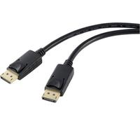 Renkforce DisplayPort Anschlusskabel DisplayPort Stecker 5.00 m Schwarz RF-5245270 Câble DisplayPort 1.2 (RF-5245270)