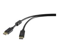 Renkforce - Câble DisplayPort - DisplayPort (P) pour DisplayPort (P) - DisplayPort 1.2 - 1.8 m - moulé - noir