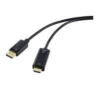Renkforce DisplayPort / HDMI Câble adaptateur Fiche mâle DisplayPort, Fiche