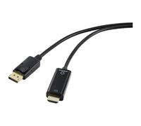 Renkforce DisplayPort / HDMI Câble adaptateur Fiche mâle DisplayPort, Fiche