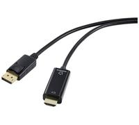 Renkforce DisplayPort / HDMI Câble adaptateur Fiche mâle DisplayPort, Fiche mâle HDMI-A 3.00 m noir RF-5179190 Câble DisplayPort