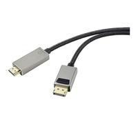 Renkforce DisplayPort / HDMI Câble de liaison Fiche mâle DisplayPort, Fiche