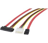 Renkforce disque dur Câble de raccordement [1x SATA femelle 7 pôles, Alimentation IDE mâle 4 pôles - 1x SATA femelle 7+15 pôles] 0.50 m noir, rouge, jaune