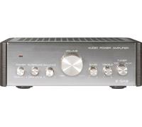 Renkforce E-SA9 Amplificateur stéréo 2 x 12 W Argent (métallique), Marron foncé Renkforce