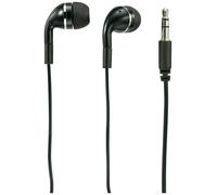 Renkforce Ecouteurs intra-auriculaires (pas de r?duction du bruit, Filaire), ?couteurs, Noir