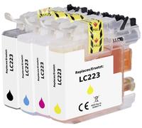 Renkforce Encre remplace Brother LC-223BK, LC-223C, LC-223M, LC223Y compatible pack bundle noir, cya
