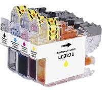 Renkforce Encre remplace Brother LC-3211BK, LC-3211C, LC-3211M, LC-3211Y compatible pack bundle noir, cyan, magenta, jaune RF-5718882