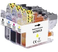 Renkforce Encre remplace Brother LC-3213BK, LC-3213C, LC-3213M, LC-3213Y compatible pack bundle noir, cyan, magenta, jaune