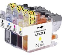 Renkforce Encre remplace Brother LC-3213BK, LC-3213C, LC-3213M, LC-3213Y compatible pack bundle noir, cyan, magenta, jaune RF-5679866