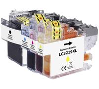 Renkforce Encre remplace Brother LC-3219XLBK, LC-3219XLC, LC-3219XLM, LC-3219XLY compatible pack bundle noir, cyan, magenta