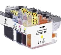 Renkforce Encre remplace Brother LC-3219XLBK, LC-3219XLC, LC-3219XLM, LC-3219XLY compatible pack bundle noir, cyan, magenta, jaune RF-5705474