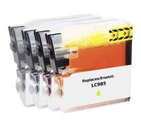 Renkforce Encre remplace Brother LC-985BK, LC-985C, LC-985M, LC-985Y compatible