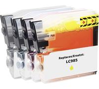 Renkforce Encre remplace Brother LC-985BK, LC-985C, LC-985M, LC-985Y compatible pack bundle noir, cyan, magenta, jaune RF-5718884