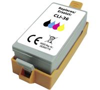 Renkforce Encre remplace Canon CLI-36 compatible noir, cyan, magenta, jaune RF-5705470