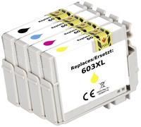 Renkforce Encre remplace Epson 603XL, T03A6, T03A1, T03A2, T03A3, T03A4 compatible pack bundle noir,