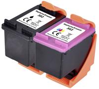 Renkforce Encre remplace HP 302, X4D37AE, F6U66AE, F6U65AE compatible pack bundle noir, cyan, magent