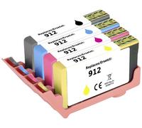 Renkforce Encre remplace HP 912, 6ZC74AE, 3YL80AE, 3YL77AE, 3YL78AE, 3YL79AE compatible pack bundle noir, cyan, magenta, jaune