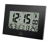 Horloge murale radiopiloté(e) Renkforce E0311R 230 mm x 163 mm x 28 mm noir